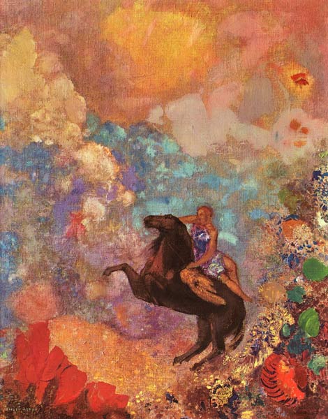 Muse on Pegasus de Odilon Redon