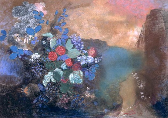 Ophelia among the Flowers, c.1905-8 de Odilon Redon