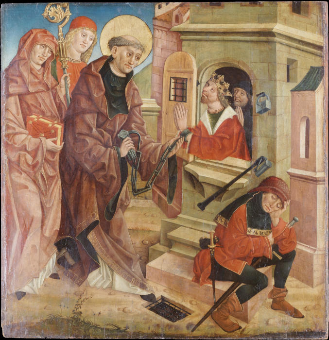 St Leonard Freeing Prisoners de Österreichischer Meister um 1490