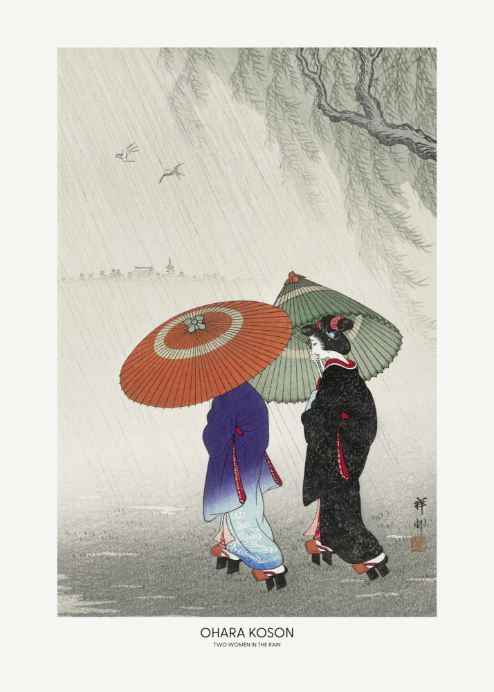 Two Women In The Rain de Ohara Shôson