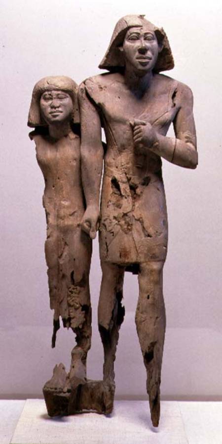Anonymous couple known as the Memphis Couple de Old Kingdom Egyptian