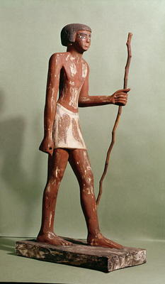 Model of an official (painted wood) de Old Kingdom Egyptian