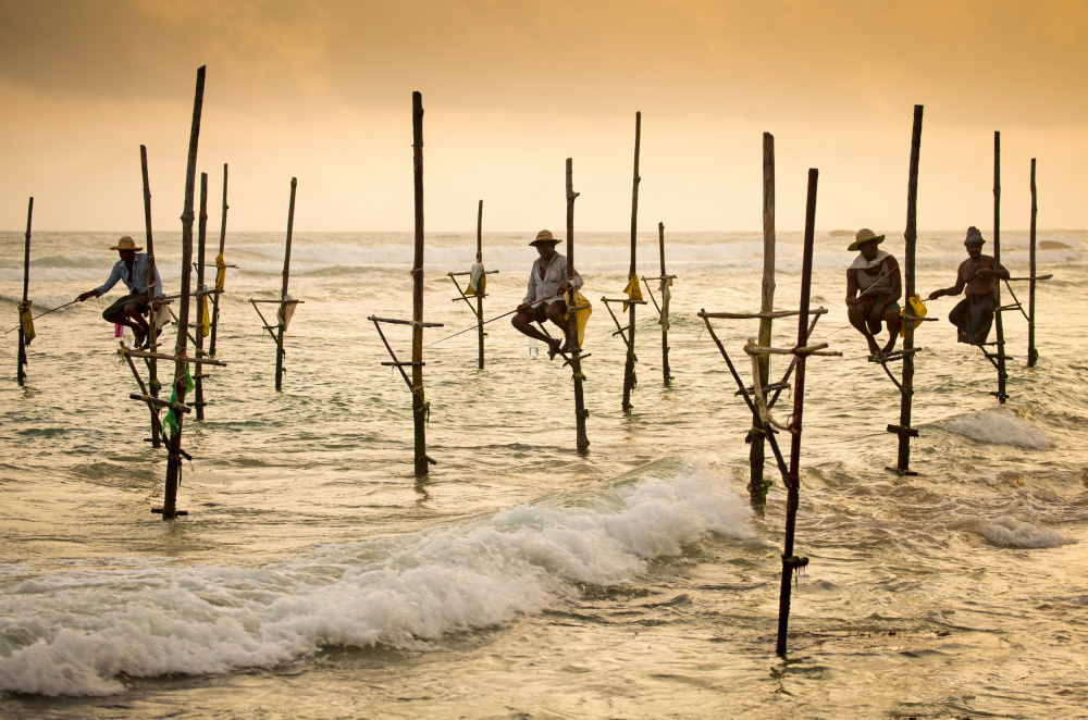 Fishermen on stilts de Olivier Schram