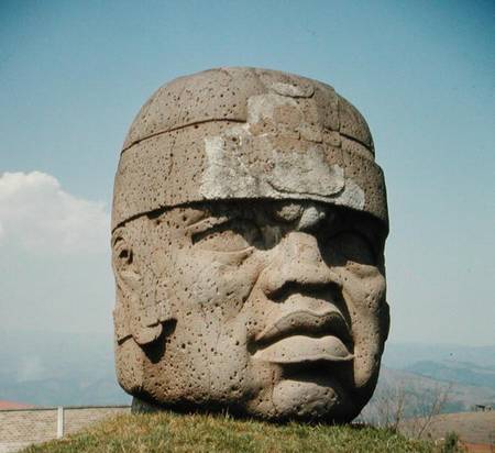 Colossal Head 1 from San Lorenzo, Veracruz, Mexico, preclassic de Olmec