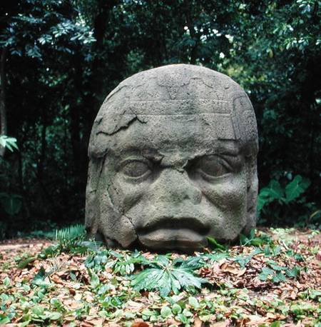 Colossal Head 4, Pre-Classic Period de Olmec