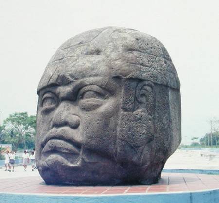 Colossal Head from San Lorenzo, Veracruz, Mexico, preclassic de Olmec