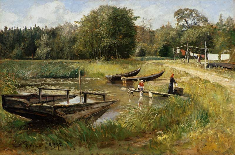 At the waterlily pond. de Olof Hermelin