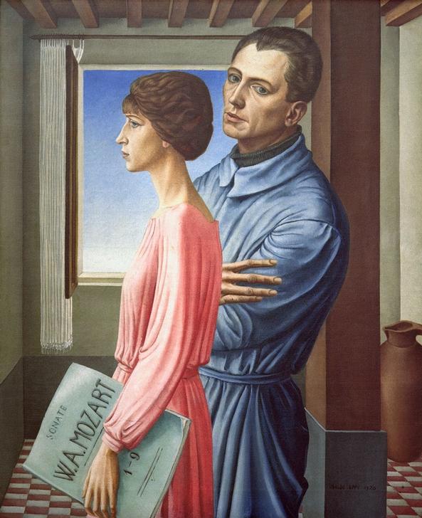 Ritratto del pittore con la moglie de Ubaldo Oppi