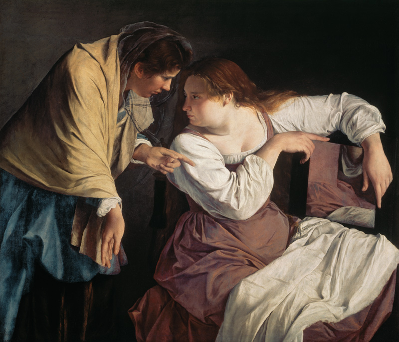 Martha Reproving Her Sister Mary de Orazio Gentileschi