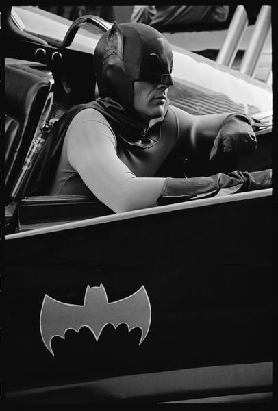 Batman on set of the TV series Batman de Orlando Suero