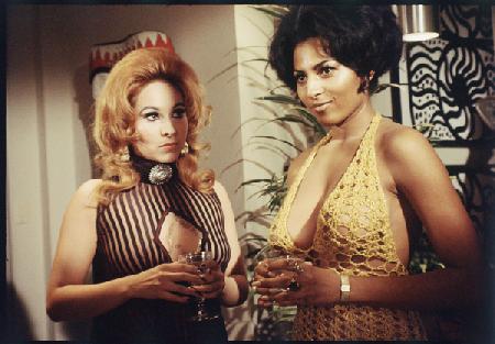 Pam Grier as a background extra on set of Beyond the Valley of the Dolls