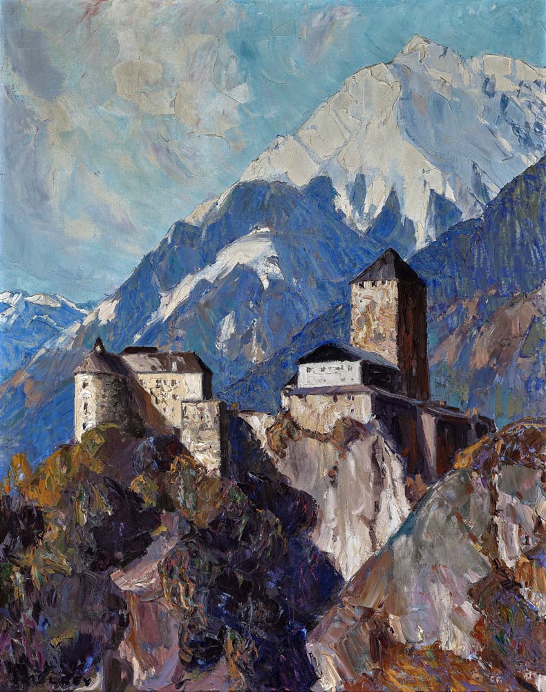 Castle Tyrol near Meran de Oskar Mulley