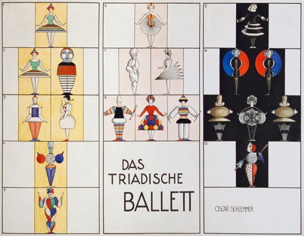 Figures for Tiradic Ballet de Oskar Schlemmer