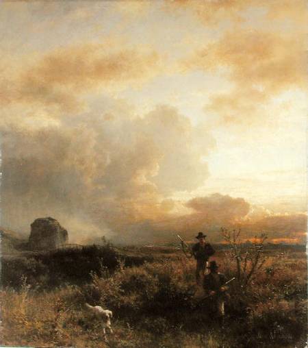 Clearing Thunderstorm in the Countryside de Oswald Achenbach