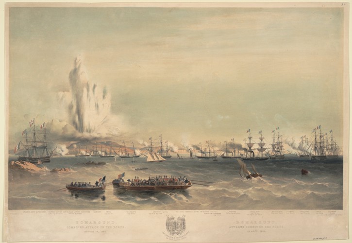 Bomarsund. Combined attack on the forts. August 15, 1854 de Oswald Walter Brierly
