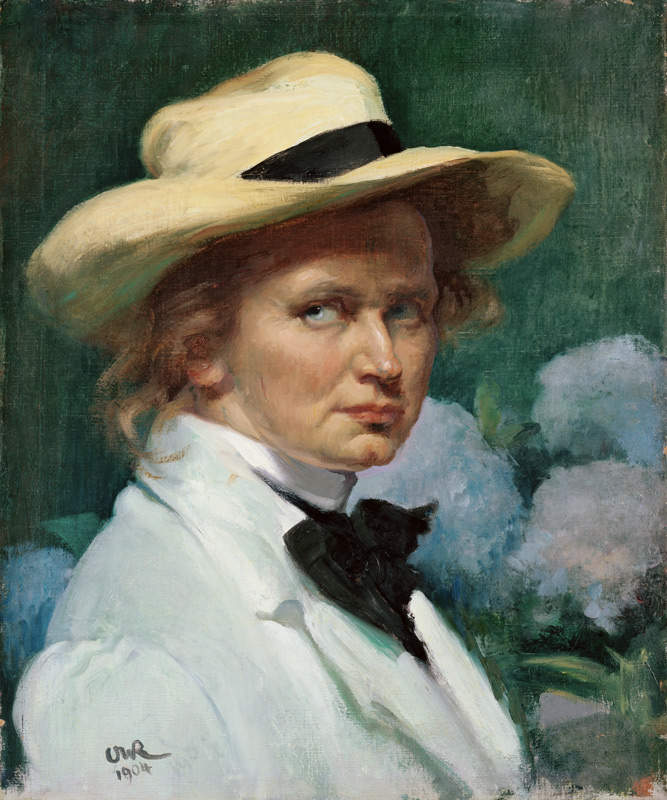 Self-Portrait with Hat de Ottilie Roederstein