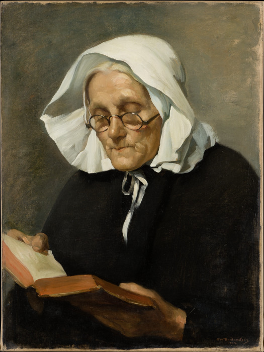 Old Woman Reading de Ottilie Roederstein