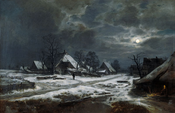 Winter night. de Otto Frölicher