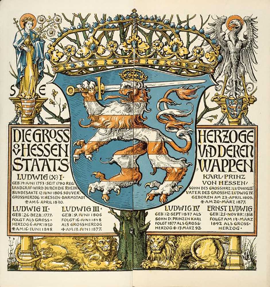 The Grand Dukes of Hesse and their national emblem de Otto Hupp