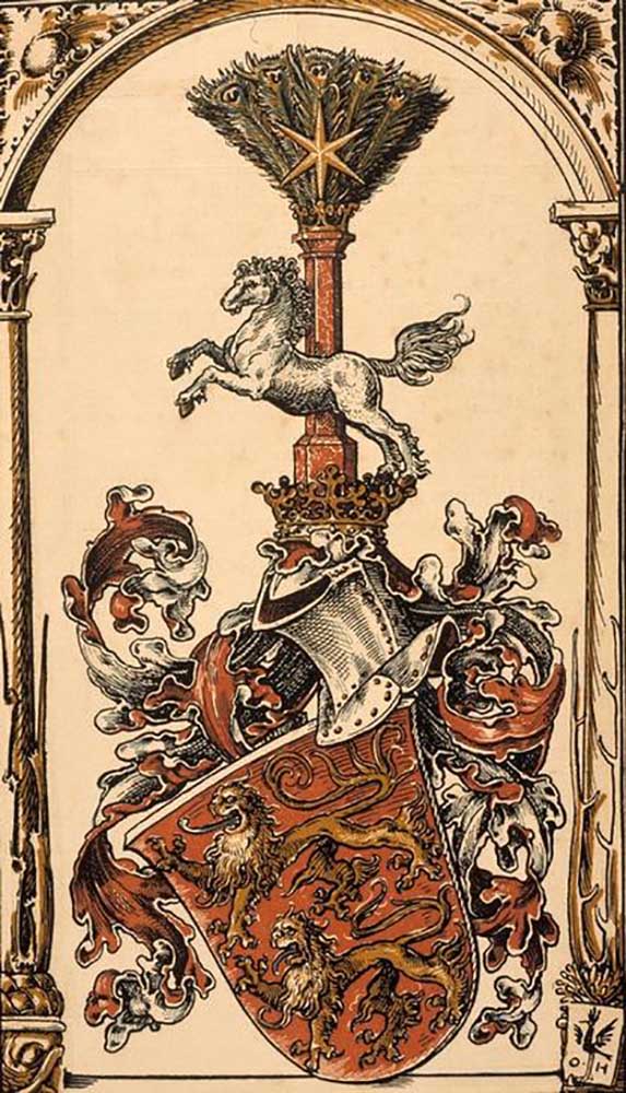 The root coat of arms of the German princely houses: The Welfen de Otto Hupp
