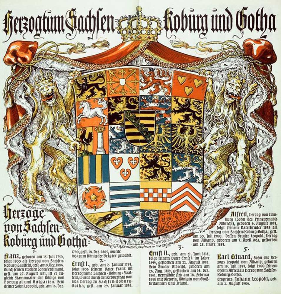 Duchy of Saxony Koburg and Gotha / Duke of Saxony-Koburg and Gotha de Otto Hupp