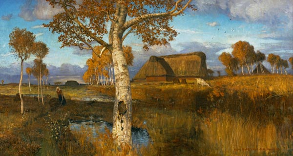 The Marsh in Autumn de Otto Modersohn