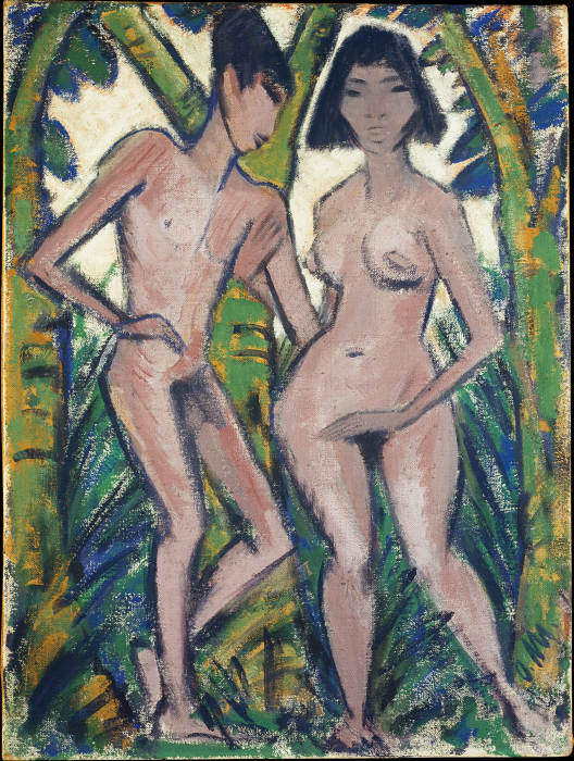 Adam and Eve de Otto Mueller