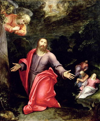 Jesus in the Garden of Olives, c.1590-95 (oil on canvas) de Otto van Veen