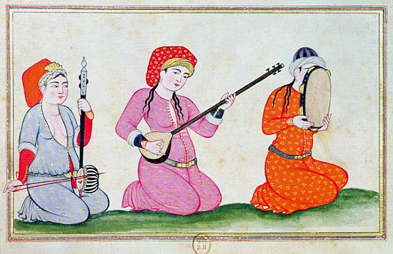 Musicians, from ''Costumes de la Cour et de la Ville de Constantinople'' de Ottoman School