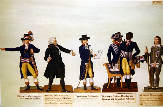 Deputies of the National Convention, Mirabeau and Deputy Granet. c.1794-5 de P. A. Lesueur