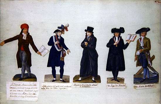 Deputy Armonville, Robespierre and officials form the period of the French Revolution de P. A. Lesueur