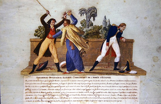 The Assassination of General Kleber by a Fanatic, 14th June 1800 de P. A. Lesueur