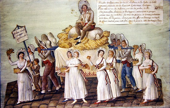 The Feast of Agriculture in 1796 at Paris de P. A. Lesueur