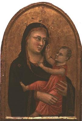 Madonna and Child (tempera on panel) de Pacino  di Buonaguida