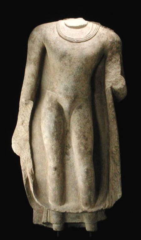 Standing figure of the Buddha (head missing), Gandhara de Pakistani School