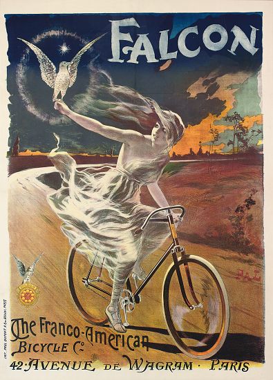 Poster advertising Falcon bicycles de Pal