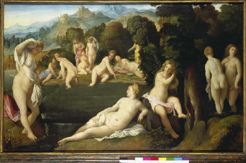 Diana discovers the false step of the Callisto. de Palma il Vecchio (eigentl. Jacopo Negretti)