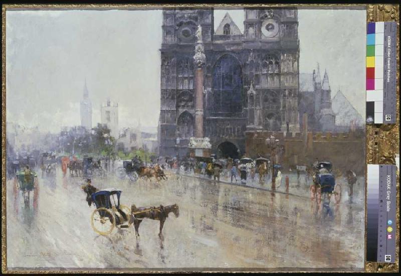 Rainy day from Westminster, London de Paolo Sala