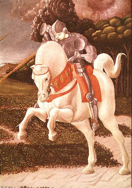 St. George and the Dragon, detail of St. George de Paolo Uccello