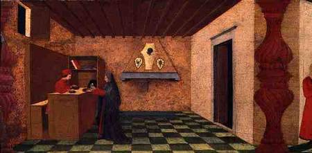 Predella of the Profanation of the Host: The Christian Woman Forced to Redeem her Cloak at the Price de Paolo Uccello
