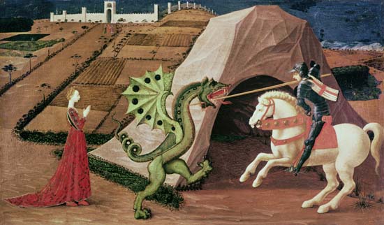Piece of Georg and the dragon de Paolo Uccello