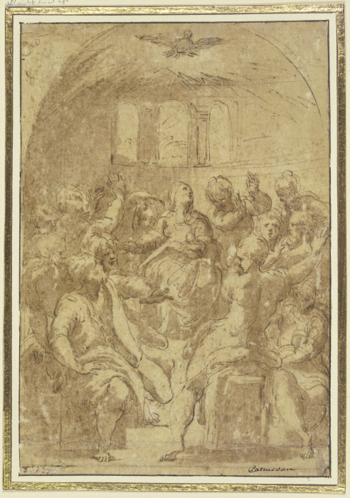 Descent of the Holy Spirit de Parmigianino