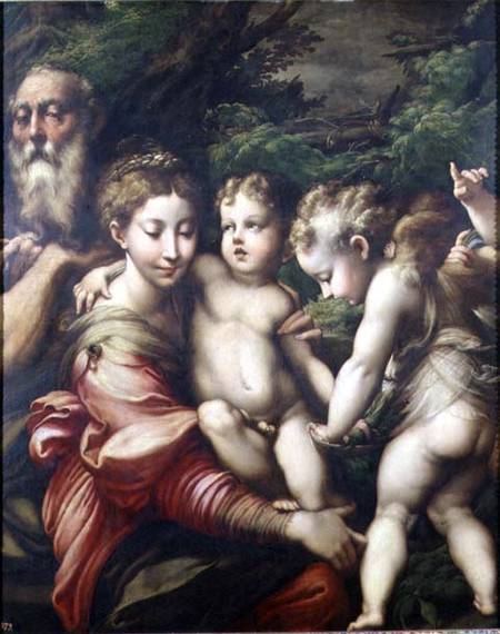 The Holy Family de Parmigianino