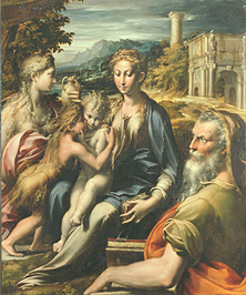 Maria mit Kind und Magdalena, Johannesknaben und Zacharias de Parmigianino