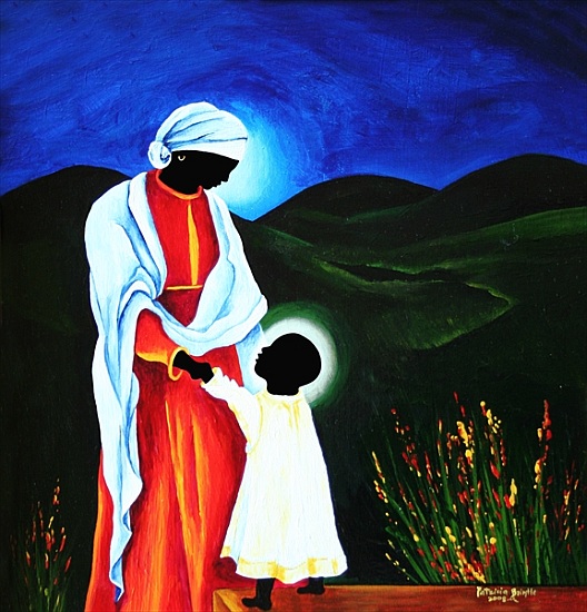 Madonna and child - First steps de Patricia  Brintle