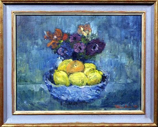 Fruit and Flowers, 1997 (oil on canvas)  de Patricia  Espir