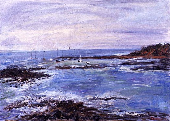 Sailing off the Scilly Isles, 1997 (oil on paper)  de Patricia  Espir