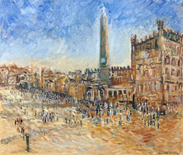 The Piazza in Siena, 1995 (oil on canvas)  de Patricia  Espir
