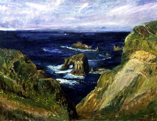 The Hole in the Rock, Cornwall, 1997 (oil on canvas)  de Patricia  Espir