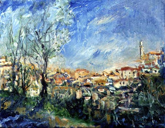 The Rooftops of Siena, 1995 (oil on canvas)  de Patricia  Espir